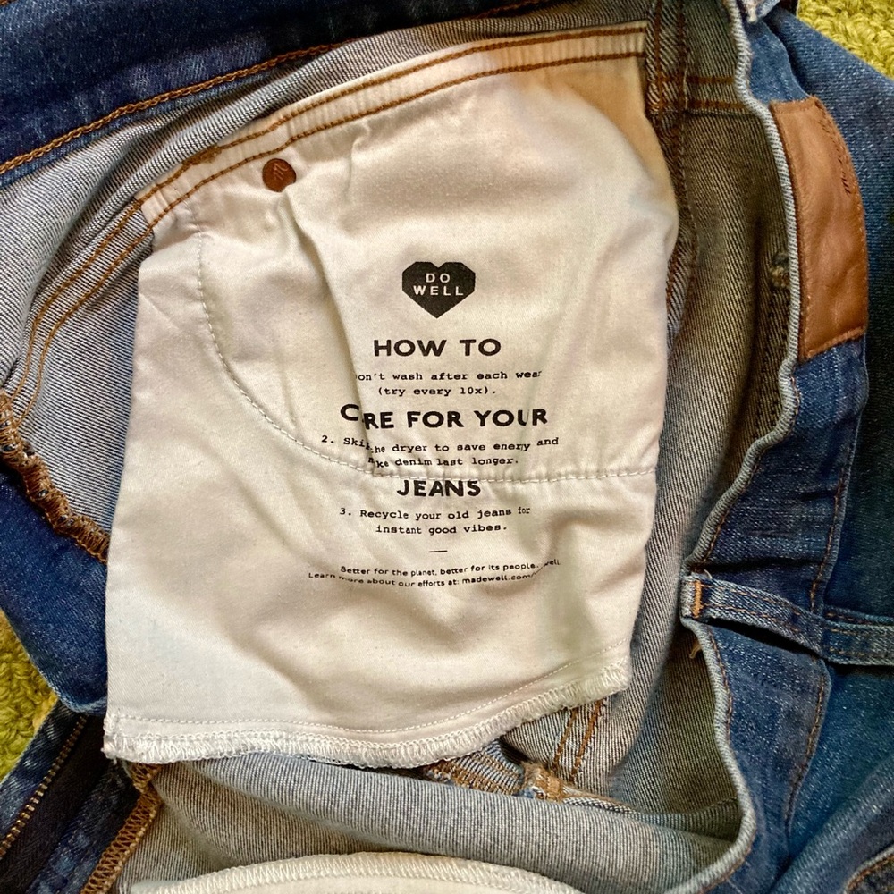 Madewell 10" High-Rise Skinny Jeans Yoke Edition - Picture 7 of 7